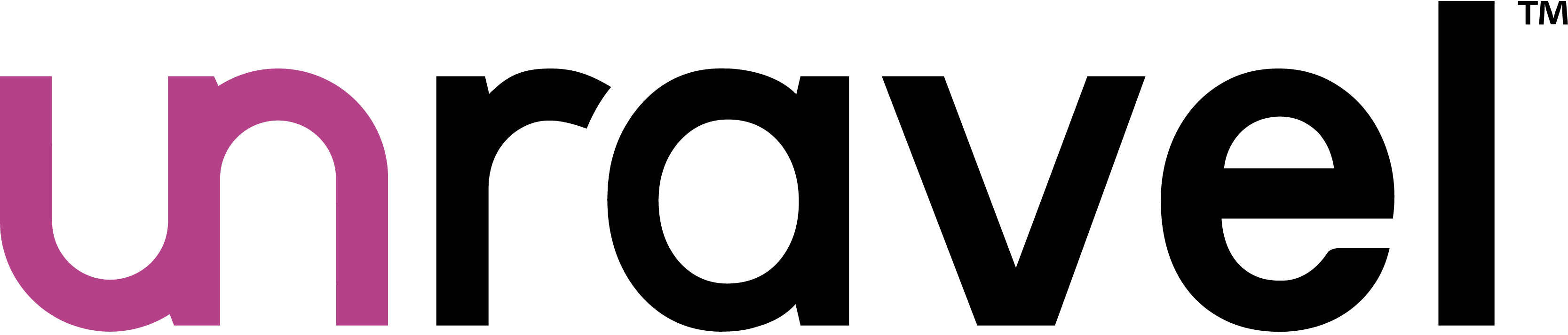 Unravel Logo Magenta Black