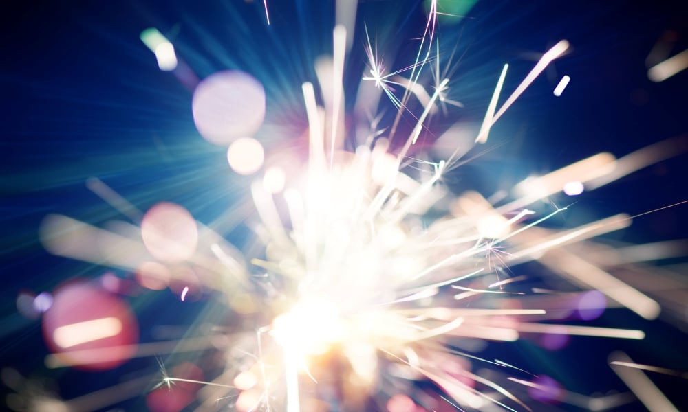 Sparkler Abstract Background