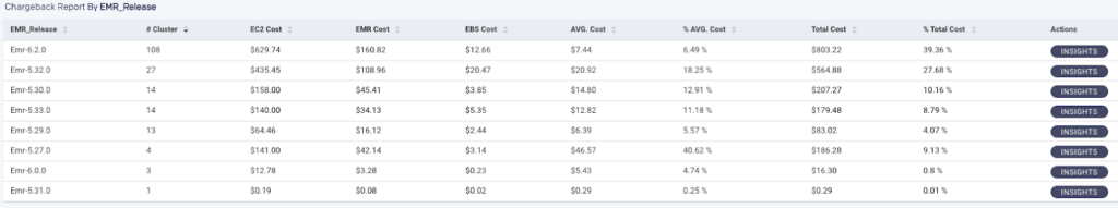 Chargeback Report EMR