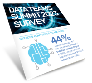 2023 Data Teams Summit Survey Infographic