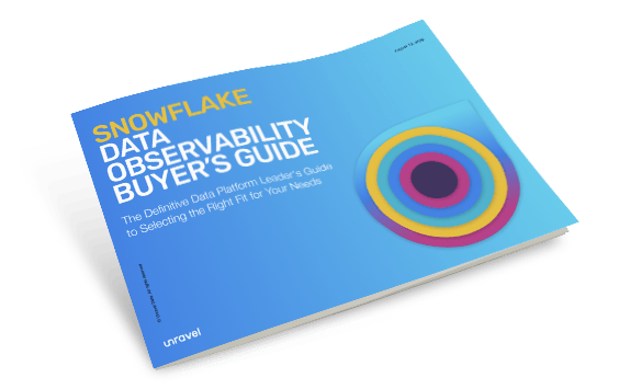 Snowflake Data Observability Buyer's Guide